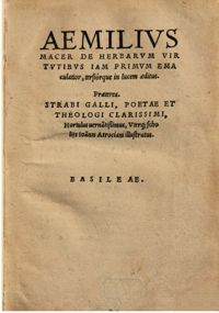 Atrocianus lectori salutem, in Aemilius Macer de herbarum virtutibus, 1527, fol. 2ro-[6]ro, [8]vo, München, Bayerische Staatsbibliothek, P.o.lat. 1040 ol