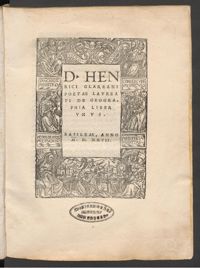 Glareanus, De Geographia liber unus, 1527, fol. 21ro-vo et 35ro-vo, ETH-Bibliothek Zürich, Rar 2891
