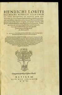 Glareanus, Annotationes et Chronologia, 1540, fol. A2ro-vo, C3ro, Universitätsbibliothek Basel, UBH DA I 6:2