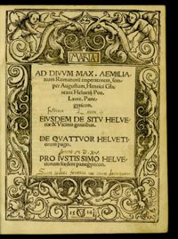 Glareanus, De situ Helvetiae et vicinis gentibus, 1514, fol. Bivo-Biiro, Ciiiiro-vo, Divo-Diiro, Eiro-vo, Universitätsbibliothek Basel, UBH Frey-Gryn O IV 8